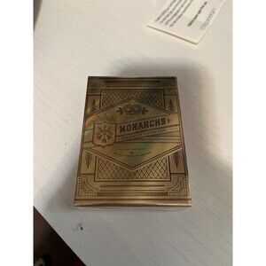 Theory11 Rare Gold Monarch Prestige Edition Playing Cards Foiled Sealed w Letter